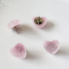 10pcs Gradient Candy Heart Thumbtacks for Bulletin Boards and Photos