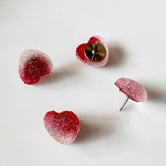 10pcs Gradient Candy Heart Thumbtacks for Bulletin Boards and Photos