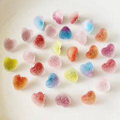 10pcs Gradient Candy Heart Thumbtacks for Bulletin Boards and Photos