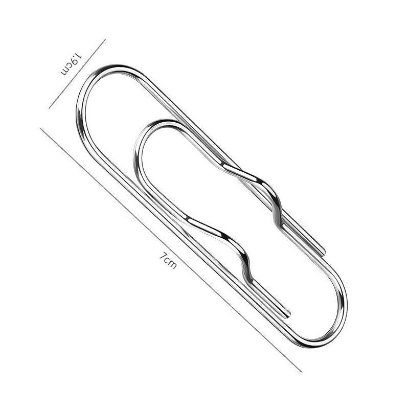 20pcs Purpose Paper Clips Pen Holder Clips Notebook Pin For Journal