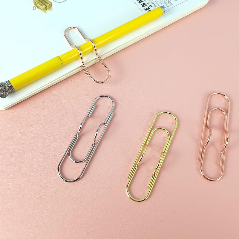 20pcs Purpose Paper Clips Pen Holder Clips Notebook Pin For Journal