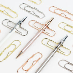 20pcs Purpose Paper Clips Pen Holder Clips Notebook Pin For Journal