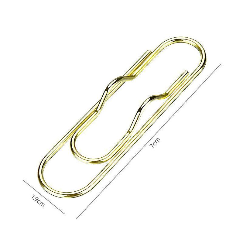 20pcs Purpose Paper Clips Pen Holder Clips Notebook Pin For Journal