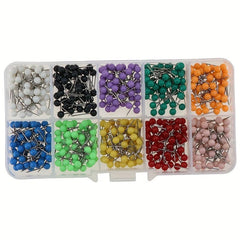 600 PCS Push Pins Map Tacks 1 8 Inch Round Head With Stainless Point
