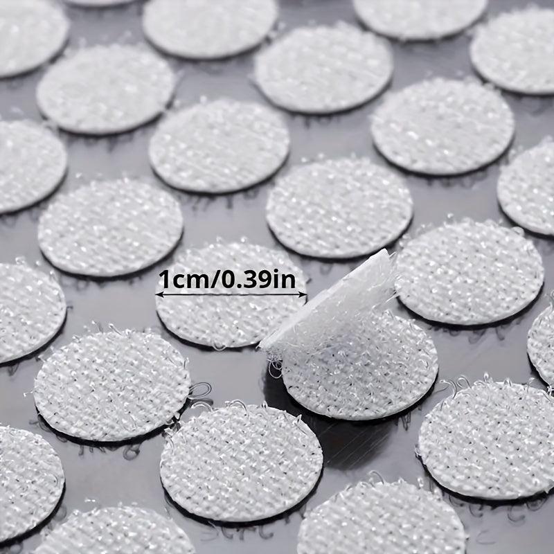 600pcs Self Adhesive Dots 0.39in Diameter Hook and Loop Dot Tape