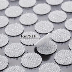 600pcs Self Adhesive Dots 0.39in Diameter Hook and Loop Dot Tape