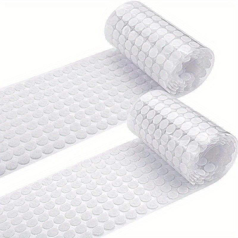 600pcs Self Adhesive Dots 0.39in Diameter Hook and Loop Dot Tape