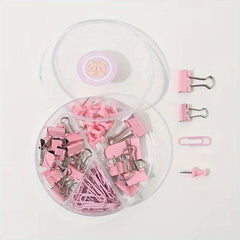 Paper Clip Dovetail Clip Thumbtack Set School Office Supplies