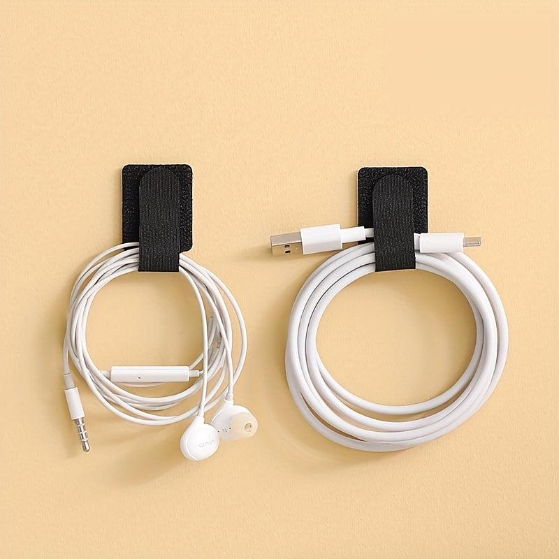 Self Adhesive Snap Hook And Loop Fastener Cable Fixing Artifact