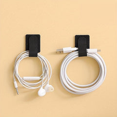 Self Adhesive Snap Hook And Loop Fastener Cable Fixing Artifact