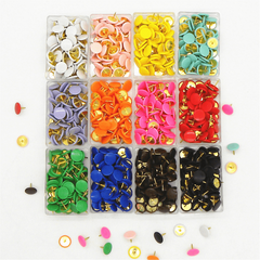 100pcs Colorful Wrapped Pushpins for Home School Office
