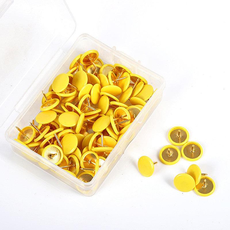 100pcs Colorful Wrapped Pushpins for Home School Office