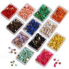 100pcs Colorful Wrapped Pushpins for Home School Office