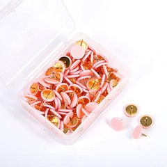 100pcs Colorful Wrapped Pushpins for Home School Office