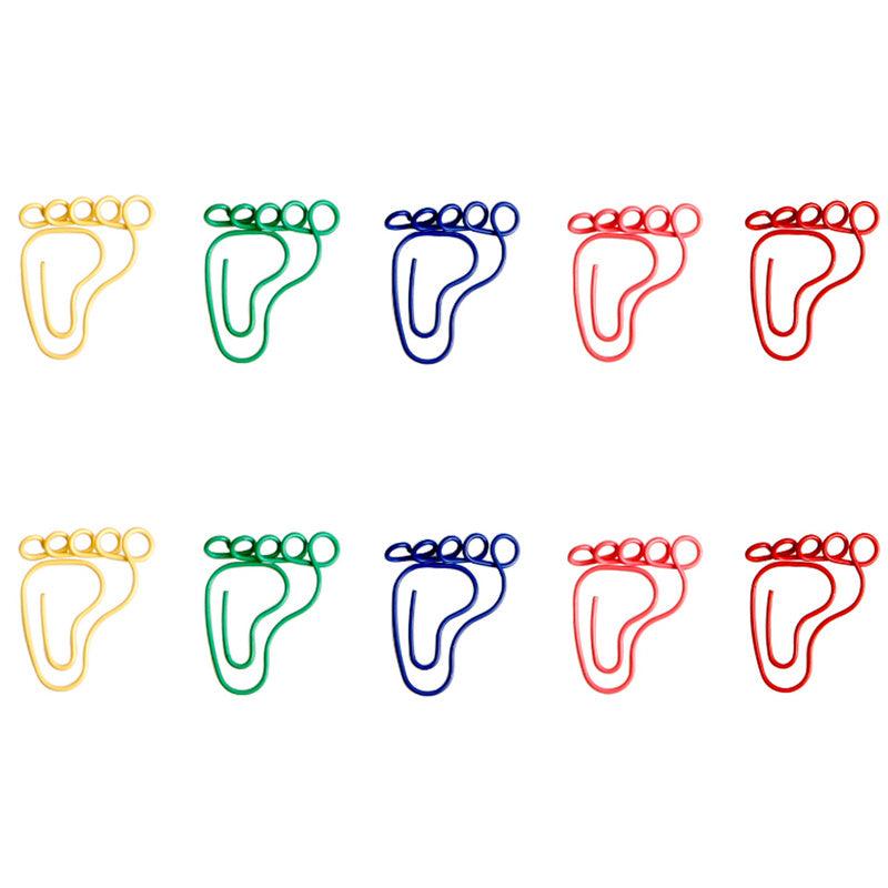 12pcs Colorful Music Note Cat Metal Paper Clip Bookmark