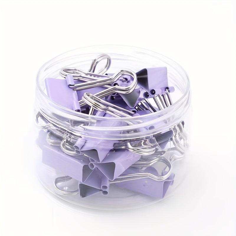 Macaron Style Multicolor Binder Clip 19mm Metal Clip Office Sealing Clip