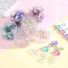Macaron Style Multicolor Binder Clip 19mm Metal Clip Office Sealing Clip