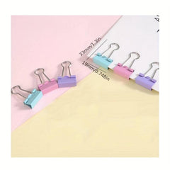 Macaron Style Multicolor Binder Clip 19mm Metal Clip Office Sealing Clip
