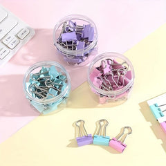 Macaron Style Multicolor Binder Clip 19mm Metal Clip Office Sealing Clip