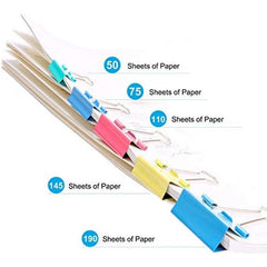 24pcs Multicolor Binder Clips Medium Mini Binder Clips Combination