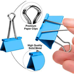 24pcs Multicolor Binder Clips Medium Mini Binder Clips Combination