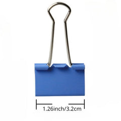 24pcs Multicolor Binder Clips Medium Mini Binder Clips Combination