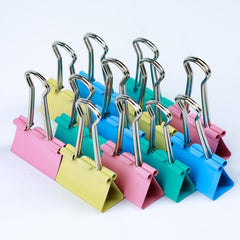 24pcs Multicolor Binder Clips Medium Mini Binder Clips Combination