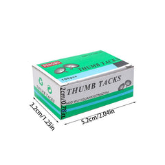 Pushpins Box - Pack of 100 Standard Office Pins