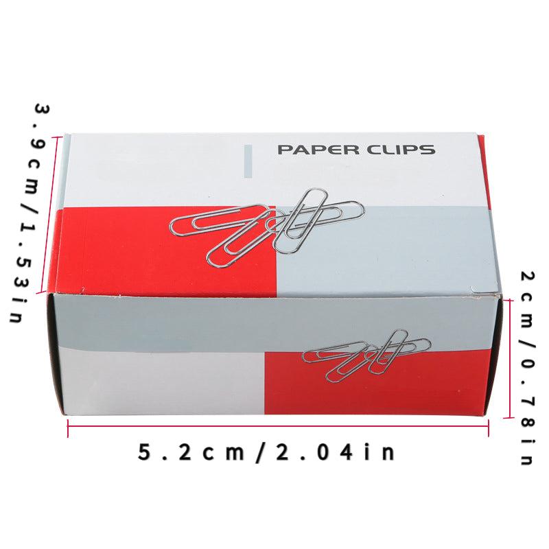 Nickel-plated Paper Clips, Box of 100, Stationery Supplies