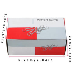 Nickel-plated Paper Clips, Box of 100, Stationery Supplies
