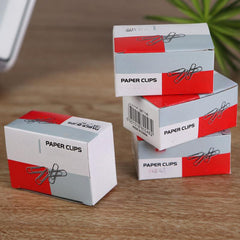 Nickel-plated Paper Clips, Box of 100, Stationery Supplies