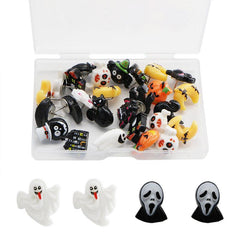 Halloween Skull Pumpkin Decoration Push Pin Box 30pcs Funny DIY Decorative Pin