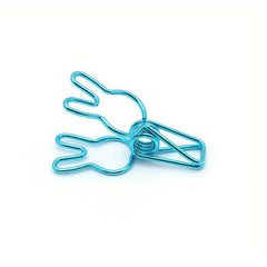 10pcs Rabbit & Cat & Heart Paper Clips Desk Organizers Office Supplies