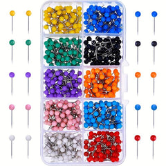 Thasungo Push Pins Map Tacks 10 Assorted Colors Round Head