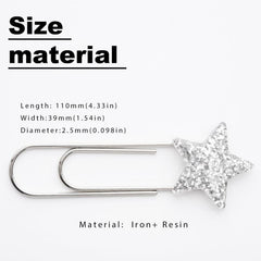 100mm Christmas Star Jumbo Paperclip Set