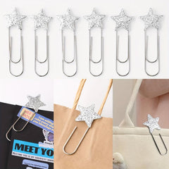 100mm Christmas Star Jumbo Paperclip Set