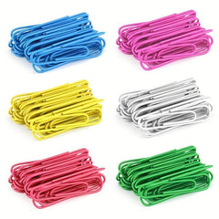 300pcs Colored Paper Clips Jumbo Ideal For Home School Office Use