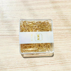 100pcs Golden Paper Clips 28MM Office Paper Clips Rust-proof Durable