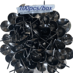 100pcs 25-39mm Large Thumb Tacks Round for Bulletin Boards Poster Hanging