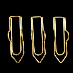2pcs Metal Drop Arrow Bird Pen Clips For Notebook Books