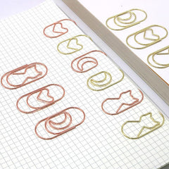 Love Heart Clip Metal Bookmark Pin for Students
