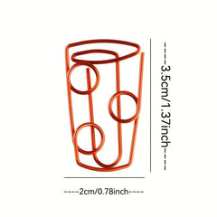 5pcs Bubble Cup Paper Clip Easter Label Clip