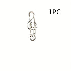 Music Note Paper Clip Cartoon Pin Office Supplies