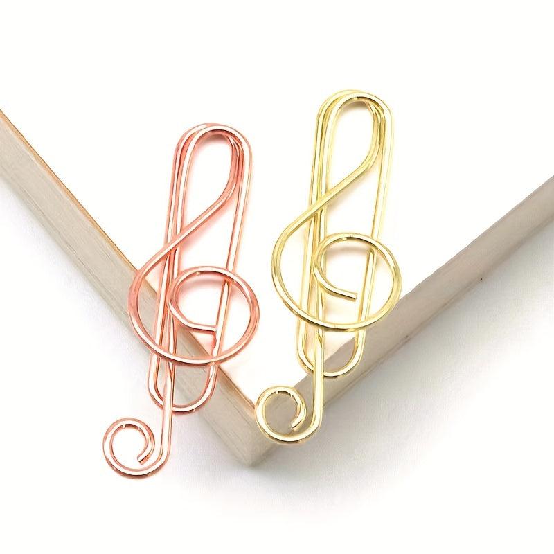 Music Note Paper Clip Cartoon Pin Office Supplies
