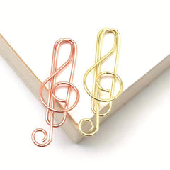 Music Note Paper Clip Cartoon Pin Office Supplies