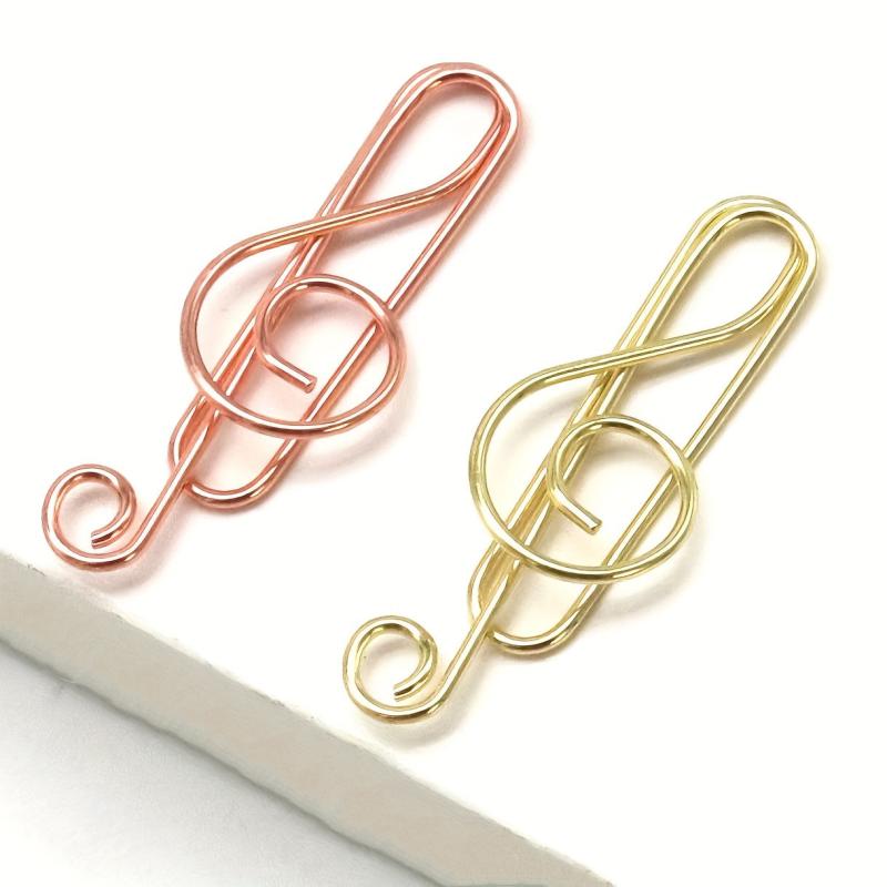 Music Note Paper Clip Cartoon Pin Office Supplies