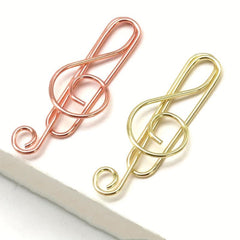 Music Note Paper Clip Cartoon Pin Office Supplies