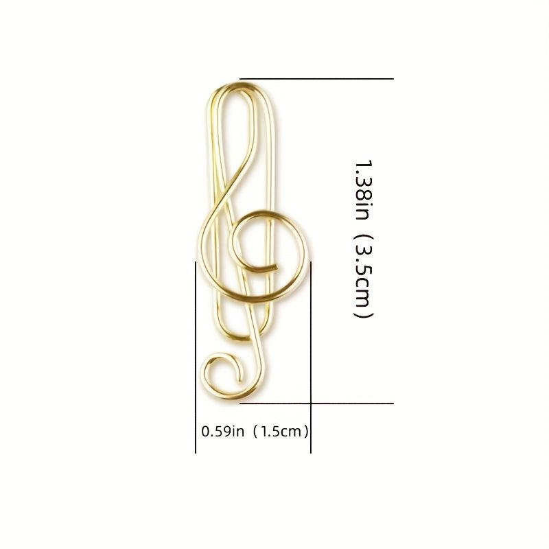 Music Note Paper Clip Cartoon Pin Office Supplies