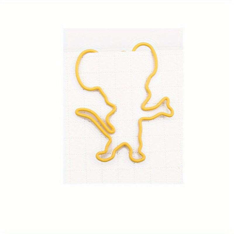 10pcs Animal Mouse Shape Paper Clip, Colorful Creative Pins