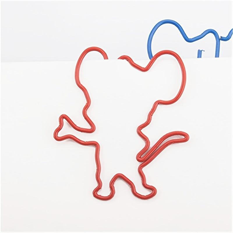 10pcs Animal Mouse Shape Paper Clip, Colorful Creative Pins